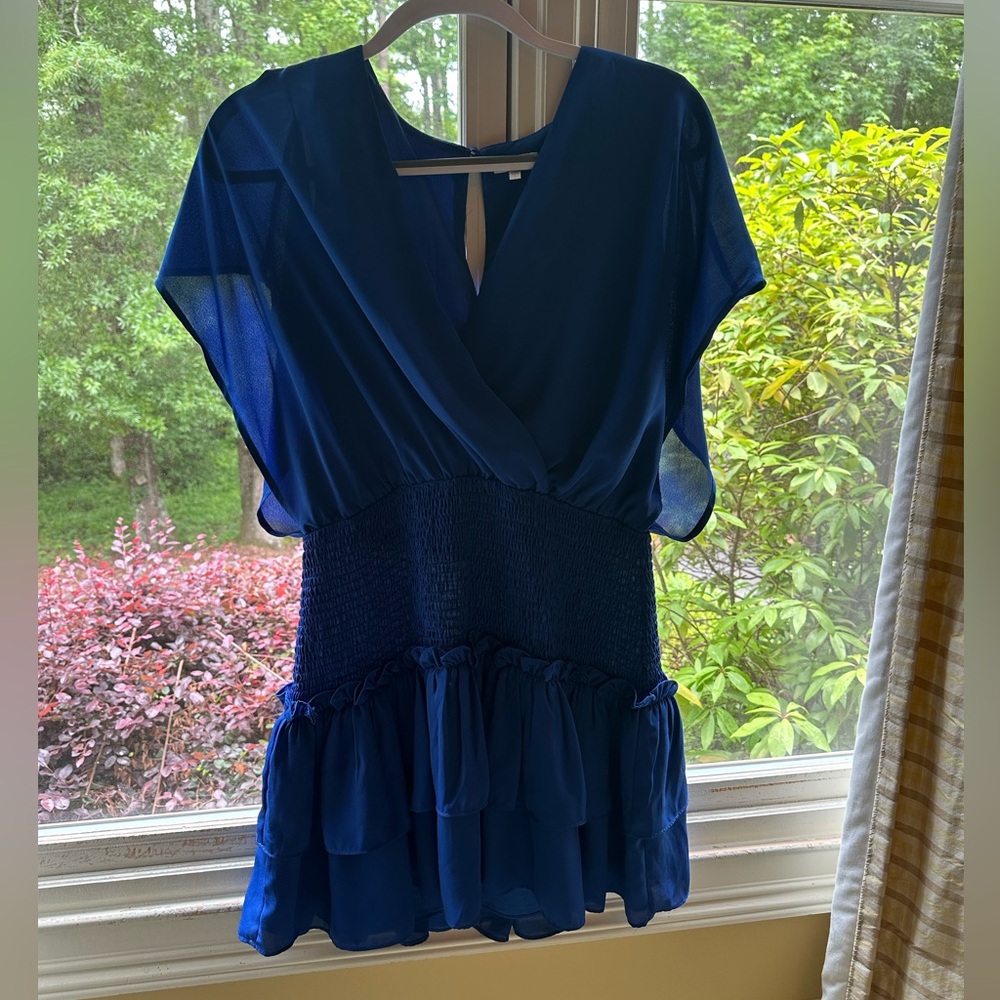 TCEC Blue Smocked Dress (L)